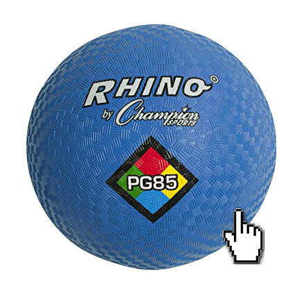 blue color Rhino kickball ball