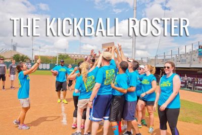 image of a kickball team roster